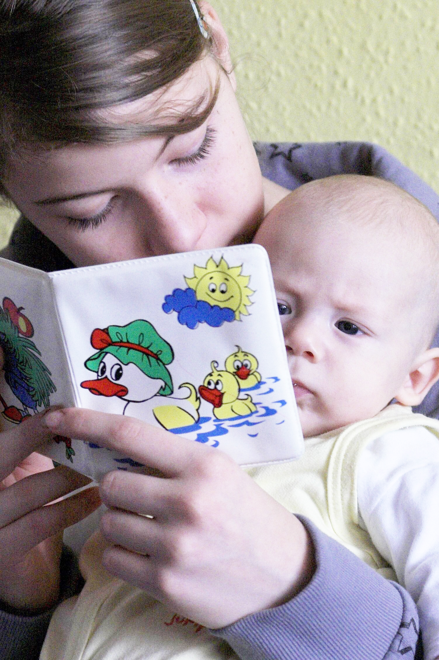 reading to baby