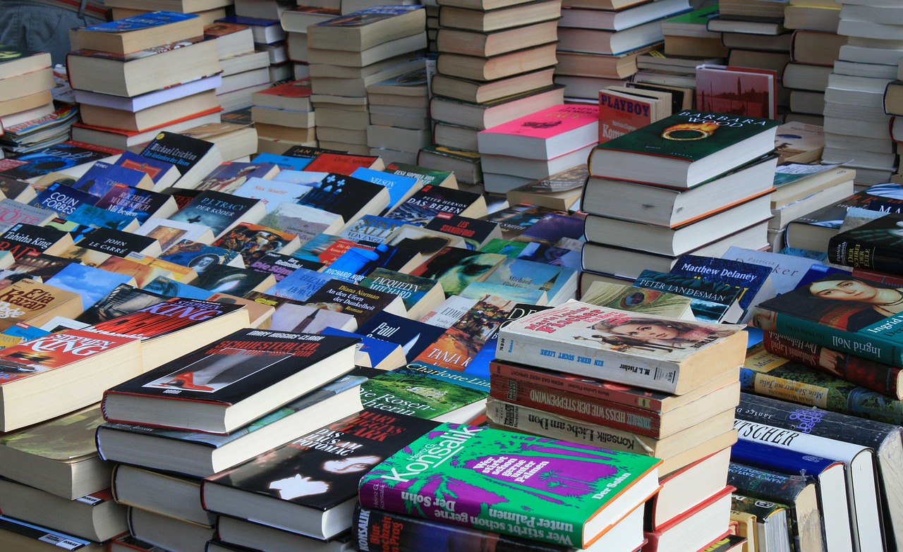 stacks of books