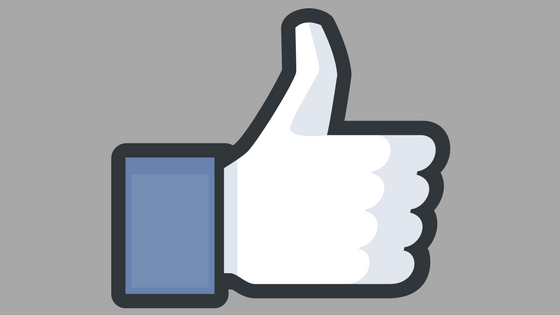 "like" facebook symbol